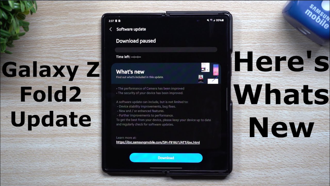 Samsung Galaxy Z Fold2 Software Update - Here's What's New