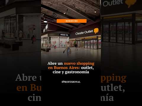 Oeste Outlet: el nuevo shopping de Haedo abre antes de fin de año con outlet, cines y pádel