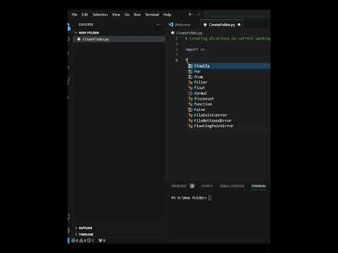 Creating folders using python || Os module || Beginners || python