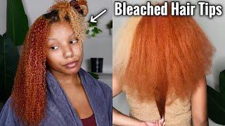 HOW ALL MY HAIR DIDN&#39;T FALL OFF | Bleached Hair Tips + Products While Doing A Protein Treatment