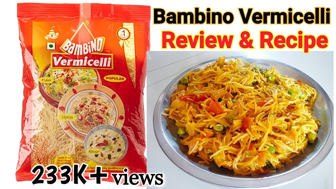 Bambino Vermicelli Recipe & Review| Rs 40 for 400Gram | Bambino recipe