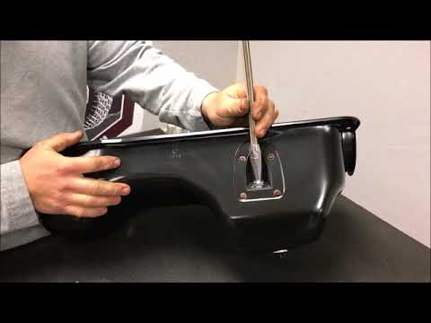 Installation of TOMS OFFROAD's Braided Oil Pan Dip Stick into an Aftermarket Bronco Oil Pan
