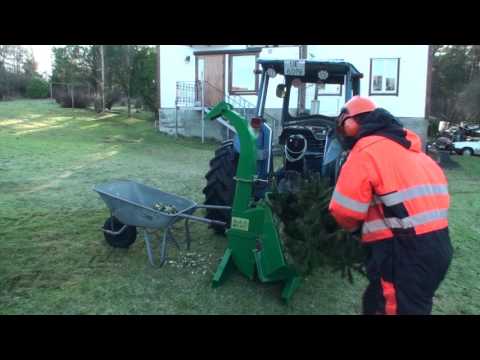 fra juletre til flis med kellfri fliskutter