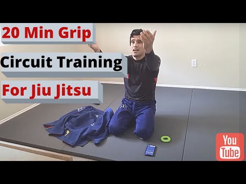 20 Min Grip Circuit Training for BJJ | COBRINHA BJJ