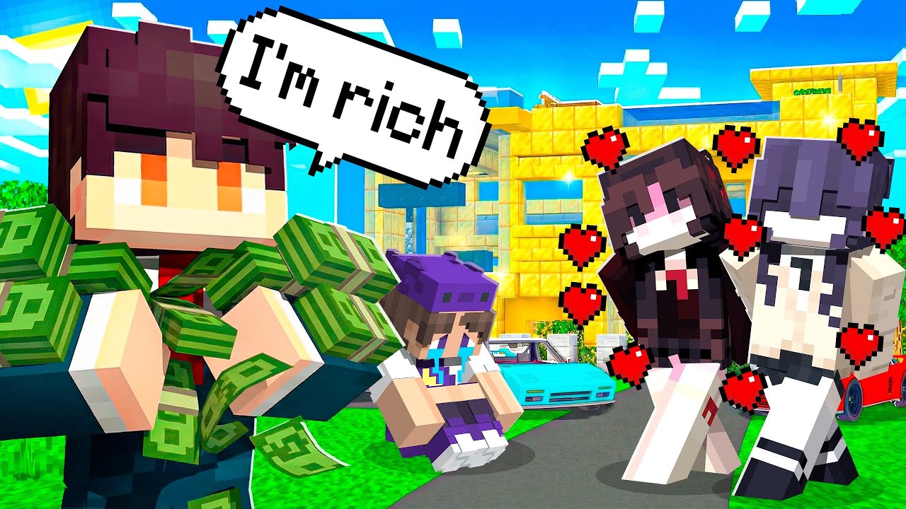 Pretending to Be RICH to EXPOSE Gold Diggers in Minecraft!