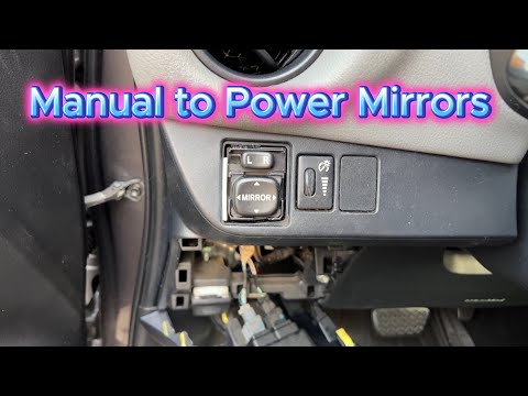 How To Change / Convert Manual Side Mirrors to Electric Power Mirrors