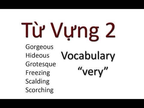 Tu Vung 2 / Vocabulary: Gorgeous, hideous, grotesque...