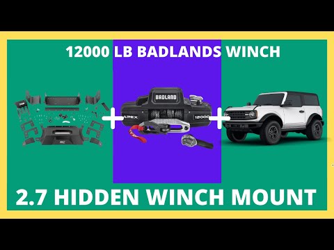 HIDDEN WINCH INSTALL! 2021-2024 Bronco 2.7 Turbo