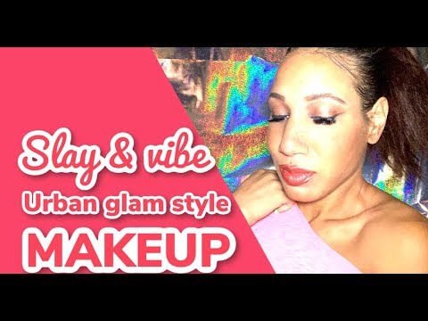 Urban glam style makeup