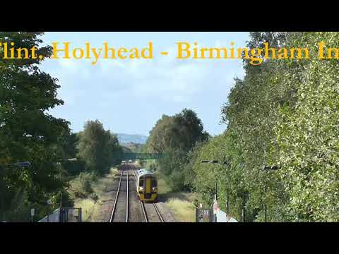 Train at Shotton station, Flintshire