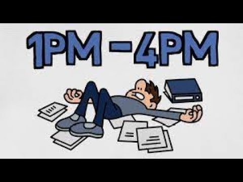 Why You're Always Tired Between 1pm to 4pm and what to do about it