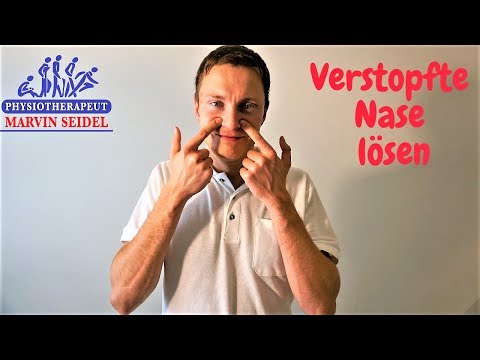 Verstopfte Nase lösen durch diese Massagetechniken
