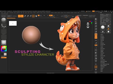 A "Cute" Surprise | Zbrush Character Sculpting