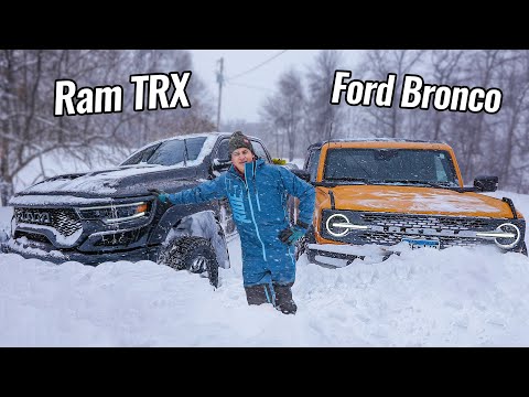 Bronco zawstydza TRX podczas burzy śnieżnej