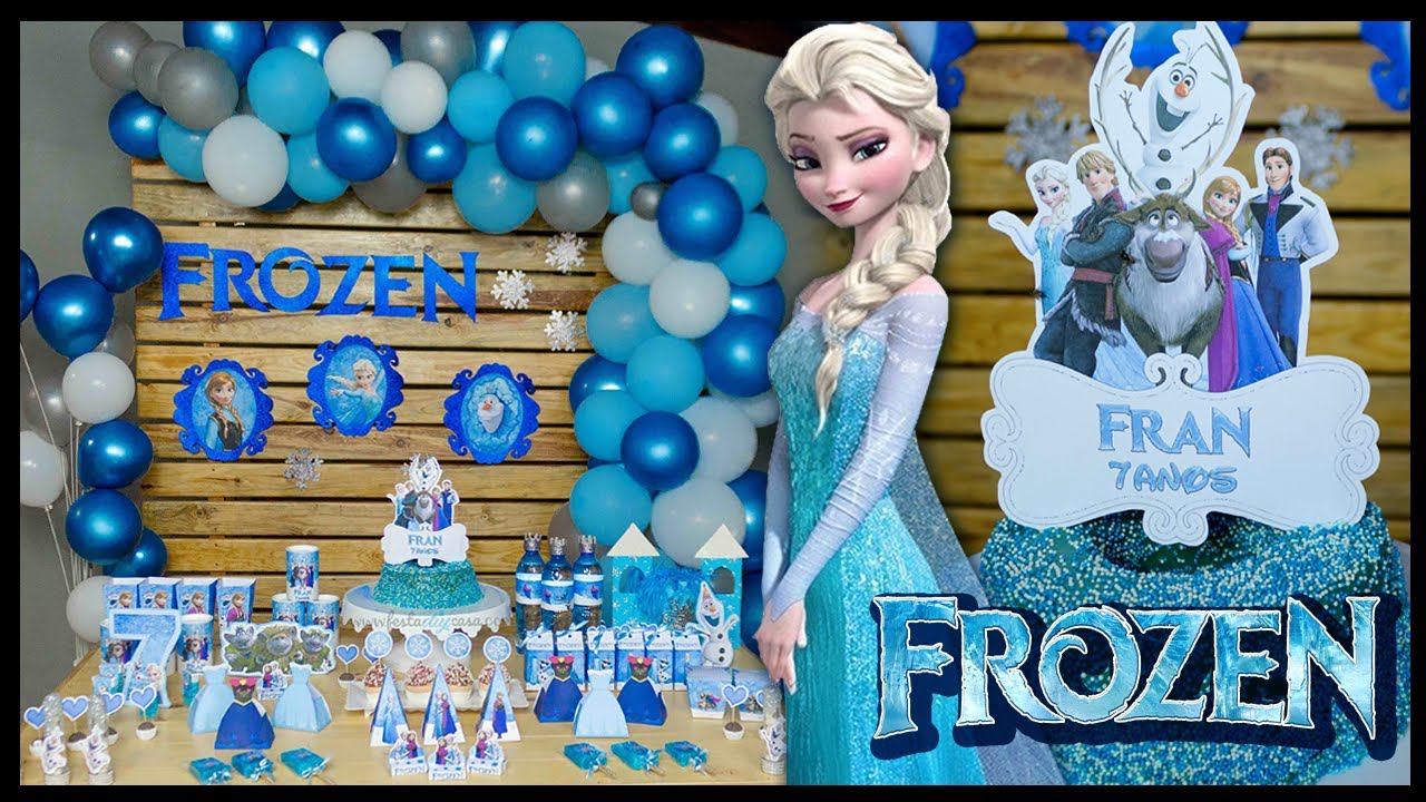 20 IDEIAS para fazer uma FESTA FROZEN INCRÍVEL ❄️ #FestaDIYCasa
