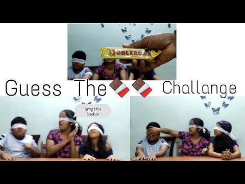 Guess The Chocolate Challange 🍫🍫 | Shebin | Adina 😂🍫❤️
