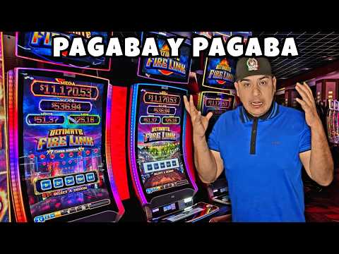 Máquina caliente en el casino pagaba y pagaba