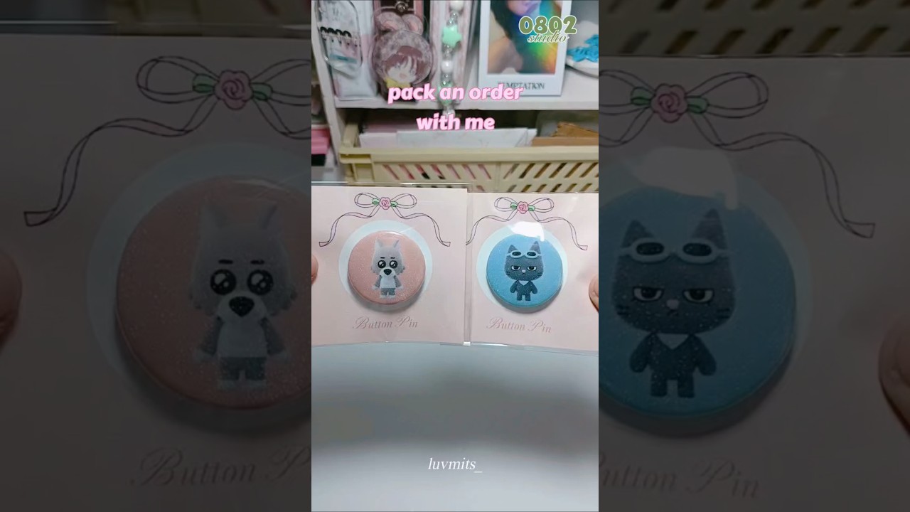 pack an order with me : bbnexdo button pin #kpop #boynextdoor #보이넥스트도어