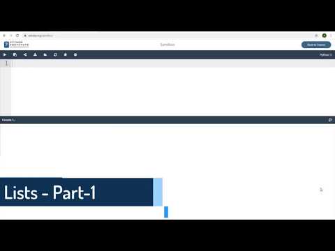 Pcap Programming Essentials In Python Module 3 Lists Part 1
