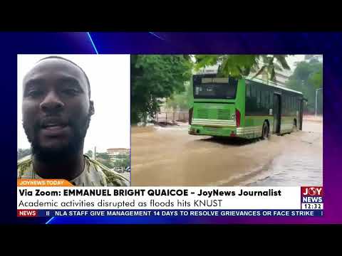 Kumasi Floods: Academic activities disrupted as floods hits KNUST