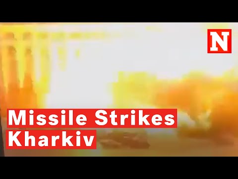 Video: Buildings Shattered In Explosions As Missile Strikes Kharkiv
