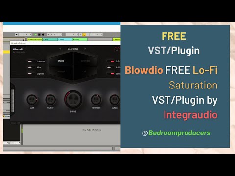 Blowdio - FREE Lo-Fi Saturation VST/Plugin by Integraudio #Blowdio #Integraudio