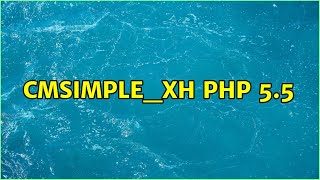 Download lagu CMSimple_XH PHP 5.5 mp3