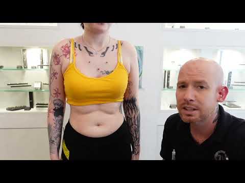 Bauchnabel Piercing stechen im Tempel München Piercingstudio - TEIL 3 - die Alternative