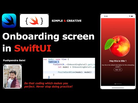 Onboarding screen in SwiftUI
