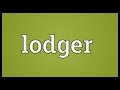 Lodger Meaning
