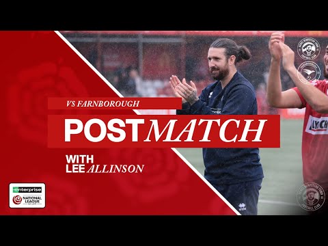 POST MATCH REACTION | Lee Allinson | Hemel Hempstead Town FC 1-0 Farnborough - National League South