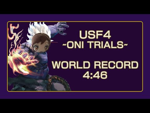 USF4 Oni Trials Speedrun WR - 4:46