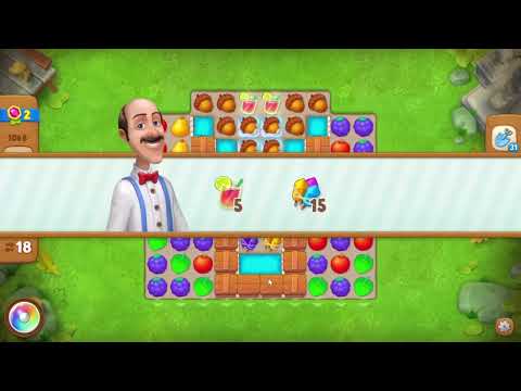 Gardenscapes 1068 Level - 18 moves - NO BooSTERS