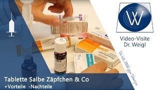 Novalgin, Diclofenac etc. als Tablette, Salbe Schmerzmittel als Salbe, Tablette, Zäpfchen, Spritze