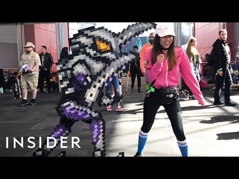 Awesome Pixelated Cosplayer is Old School Fun