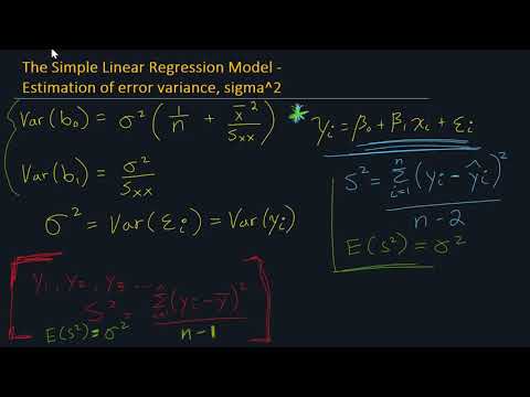 Least Square Estimators - Estimator of Variance, sigma^2