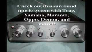 Meet Jonny and his Marantz, Teac, Denon, Oppo, and Luxman surround system #vintageaudio