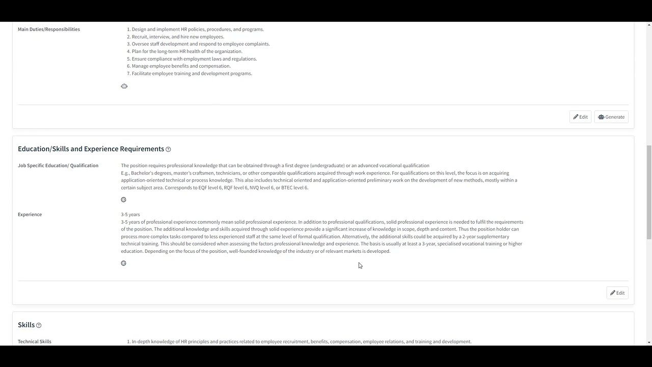 DEMO: AI Job Description Generator