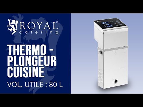 Vidéo - Thermoplongeur cuisine - 2 300 W - 80 l