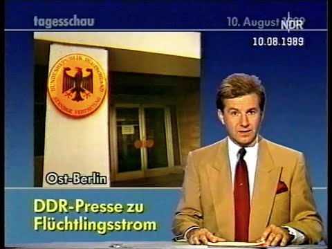 Tagesschau vom 10. August 1989
