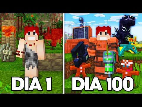 100 DIAS NAS CAVERNAS SECRETAS DO MINECRAFT - ALEXS CAVES O FILME