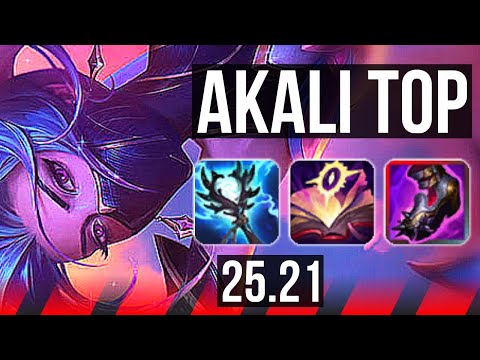 AKALI vs AATROX (TOP) | 7/1/6, Dominating | NA Master | 25.21