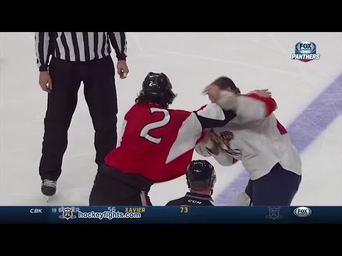 Shawn Thornton vs Jared Cowen Feb 21, 2015