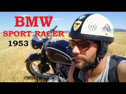 BMW R Sport Racer 1953 | Motodiógenes Rider | Ambulancia de frente Zarautz Getaria