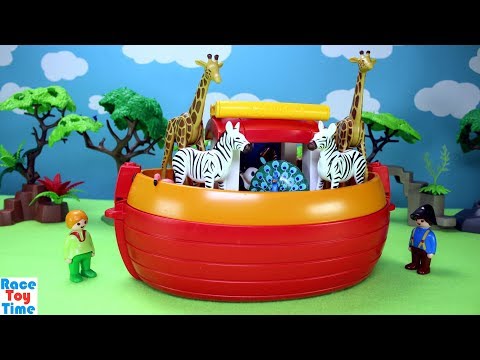 Playmobil 1-2-3 Noah's Animals Ark Fun Toys For Kids - Learning Animal Names Educational