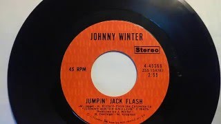 Johnny Winter "Jumpin' Jack Flash" 45 RPM 1971