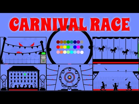 24 Marble Race EP. 13: Carnival Race (by Algodoo)