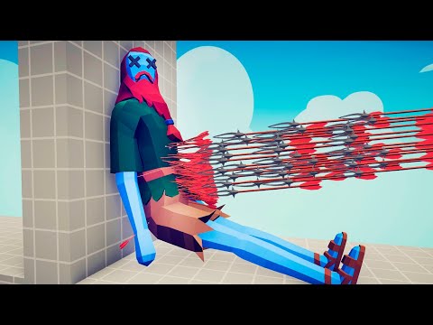 GOD POACHER PINNED EVERY UNIT TO THE WALL | TABS Totally Accurate Battle Simulator