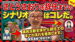 さとうさおり氏辞任までのシナリオはコレだ。議員活動全体から辞任までの流れを推測します。