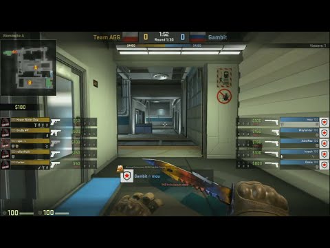 Gambit Gaming vs Team AGG | Map 2 (Train) ECS European Qualifier 2016